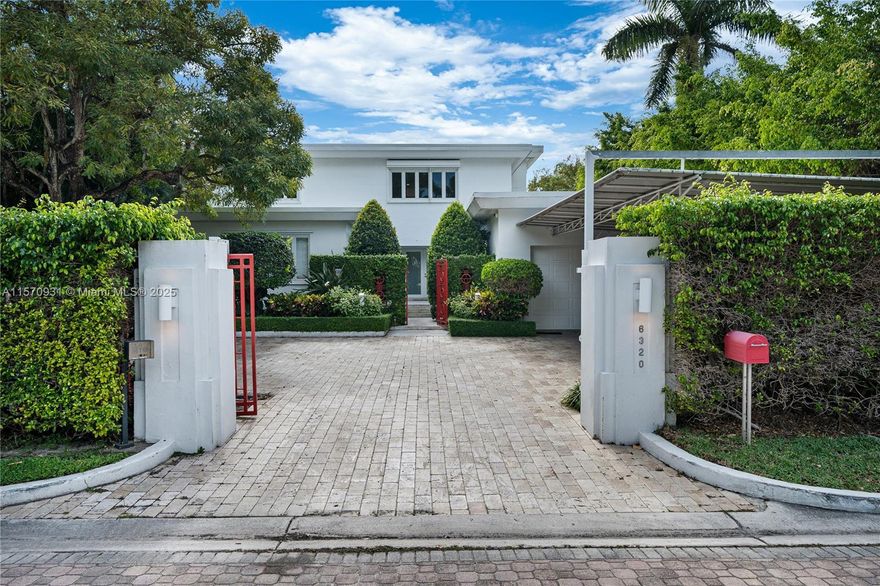 Gorgeous contemporary masterpiece nestled on this expansive 16,200 SF lot within the prestigious and guarded enclave Allison Island in Miami Beach. This Deco waterfront epitomizes perfection in every way. Completely renovated w/modern floor plan, perfect for entertaining. 6,200 sq, 7 bedrooms 5.5 bth + add'l bed/off/gym & 2 car gar. is move-in ready.Top-line Appliances & finishes with stunning water views, beautiful oversized  pool w/gls tiles & LED lighting. 45 KW gas gen. w/auto transfer switch & powers entire home. Stunning SUNSET WATERVIEWS.