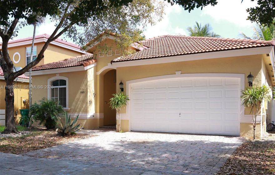 Nice 3/2 Single Family in Vizcaya for rent. A Gated and Quiet Community. Good size Master Bedroom. Tile Flooring throughout. Open floor plan and kitchen with Quartz Countertop and Stainless Steel Appliances. 2-car garage and additional parking in the driveway. All new paint. Fenced back yard with patio area for relaxing and entertaining. Some fruit trees in the back.  Great Schools and near Major Highways and Shopping. Hurry, this one will not last!