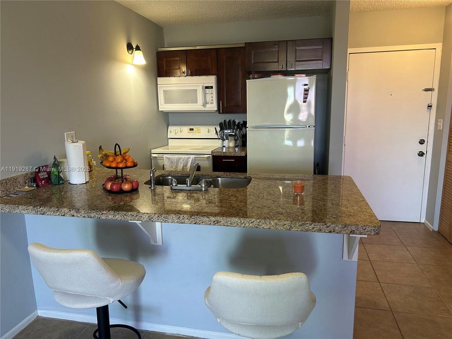 Updated Large and Spacious Apartment with 1 Bedroom and 1 Bathroom, all ages condo on the 5th floor of a secured building in the heart of Coral Springs. Tile floors throughout, updated kitchen cabinets, sink and counter top. A big walk-in closet and an open balcony. Centrally located close to places of worship, public transportation and the Coral Square Mall. Ready for you to move in! Secured building with electronic fob system.