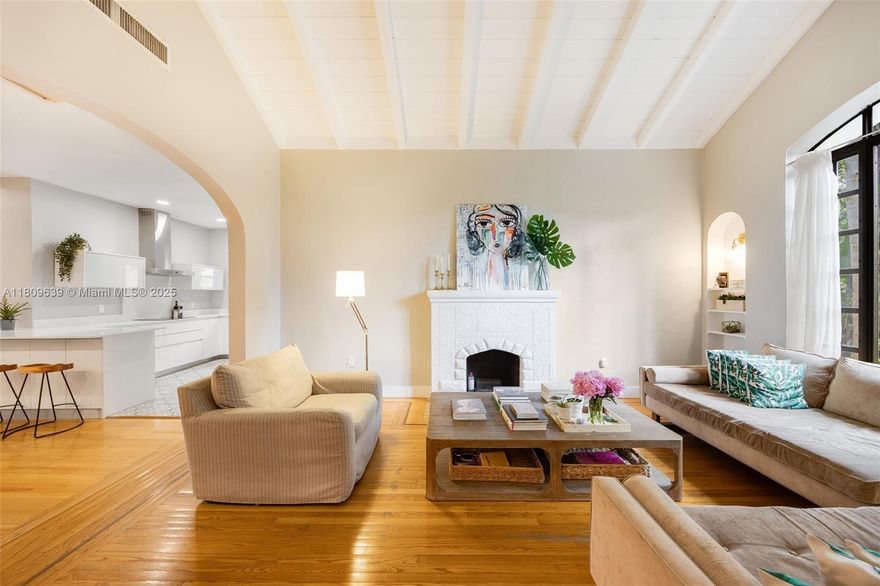 Welcome to urban living without compromise.  This renovated 4BD/4BA home on a rare 13,500 SF lot in The Roads offers unmatched space just minutes from Brickell, Downtown, Coconut Grove, & Key Biscayne. The charming details of the original 1930s home—abundant natural light, vaulted ceilings, wood floors and fireplace—harmonize with the updated kitchen and bathrooms. The versatile den and laundry room add to the home’s functional appeal. A new travertine pool deck, freshly painted exterior, gated parking, and outdoor living/dining spaces make it a perfect home for entertaining. Located steps from @theunderlinemia, the transformative 14-mile linear park soon to connect Miami’s neighborhoods like never before, you can travel into the heart of the Magic City without ever touching your car keys.