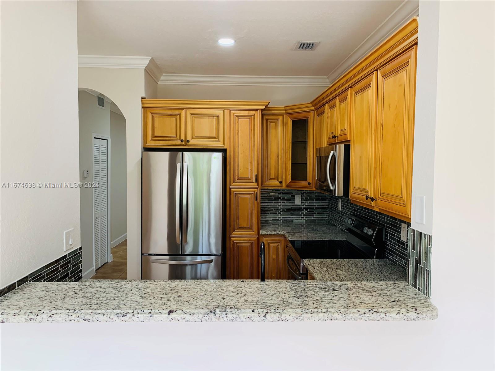 2 Bedrooms & 2 bathrooms FIRST floor condo located in the Hialeah/Miami Lakes area (33015). Close to Palmetto & I-75 Expressways, restaurants, grocery stores and schools. The property was just PAINTED and partially REMODELED. WASHER & DRYER in the unit. Two Parking Spaces and plenty of guests. It won’t last long!