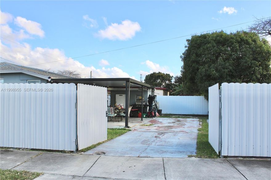 Beautiful corner home with fully fenced legally and secured. New roof from 2020. This 3 bed / 2 bad property offers a large yard special for boat or Rv, dual street access, and plenty of parking space. Perfect for entertaining, expansion. Conveniently located near malls and the turnpike and US-1.