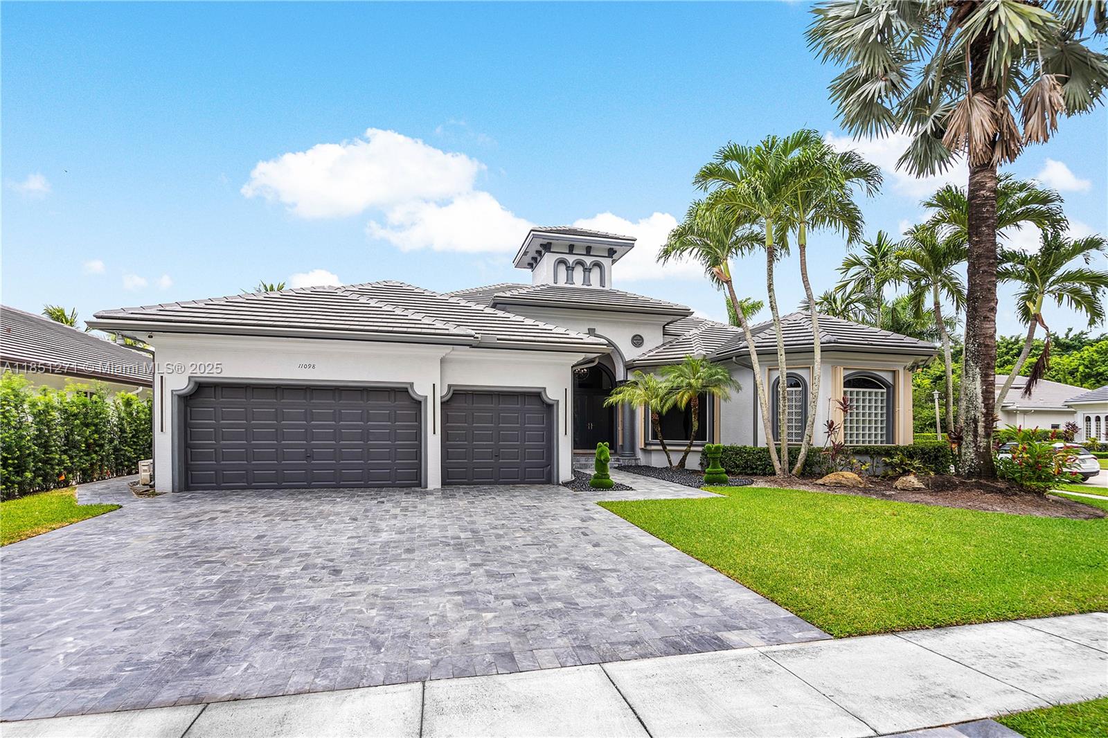 Completely remodeled!! Welcome home to this stunning 5 bedroom, 3.5 bathrooms in the highly sought after community of Hawks Landing. This gorgeous property offers a luxurious & modern design. Offering Italian porcelain tile floors throughout, Argentinian quartz countertops, High-end Dacor appliances, Custom Italian kitchen cabinets, Wine fridge & bar perfect for entertaining, and a spacious Kitchen Island. Some of the amazing amenities include: pool, spa and decking, creating a private oasis with beautiful palm trees and lush, maintenance-free turf. All New Bathrooms, New Roof, gutters and so much more! New Roof & HVAC!! 24/7. All information believed accurate, but not guaranteed. All information subject to errors and omissions. Details to be verified by purchaser.