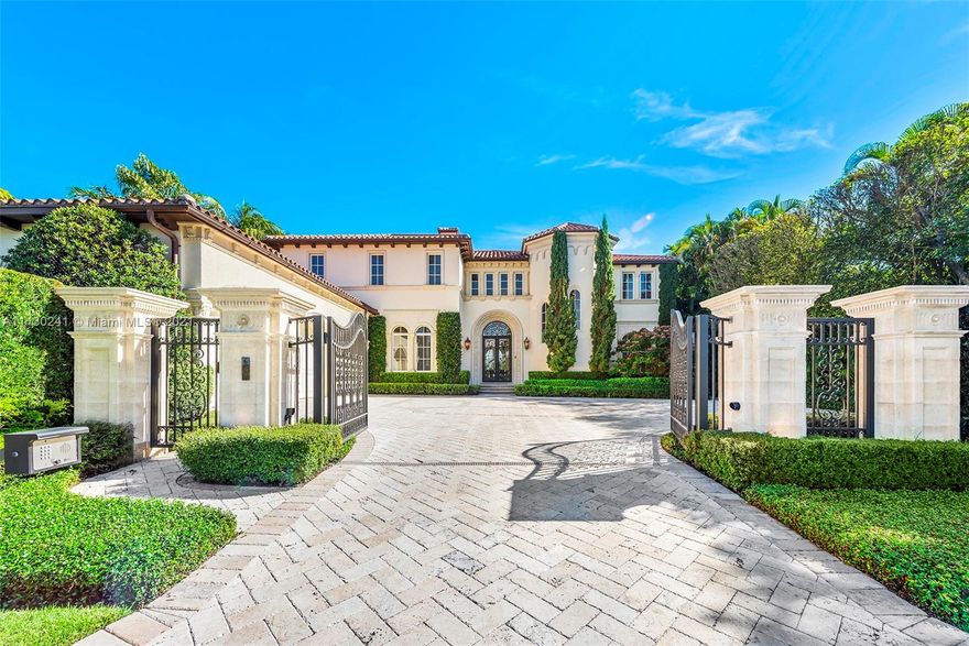 WELCOME HOME to modern elegance and waterfront serenity on esteemed Everglades Island, ideally located in the heart of Palm Beach. Don’t miss the rare opportunity to own this one-of-a-kind direct Intracoastal, private-gated 6-bedroom, 7½-bathroom, masterpiece. Perfect for boaters, art collectors, and entertainers alike, and those who appreciate true fine craftsmanship, privacy, tranquility, and breathtaking waterfront, sunrise, and sunset views. Enjoy the simplicity of form and function, your own 106’ waterfront, private boat dock/lift, guest house, oversized 3-car bay garage, 37’ x 28’ heated swimming pool, spacious outdoor entertaining and dining areas, top appliances, second-story terraces, volume ceilings, and so much more!