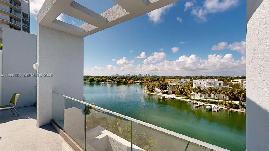 Miami Beach PH in front of the ocean in a modern boutique building. This east-facing 2 bed/2 bath residence offers a MASSIVE PRIVATE ROOFTOP terrace, three balconies, high ceilings, impact windows, tile floors, spacious closets, custom window treatments, and an open kitchen. Nautica is a pet-friendly, 33-unit condo built in 2004, recently renovated with a new lobby. Amenities include a rooftop pool with panoramic views, a fitness center, private boat slips on Indian Creek, and two elevators. Ideally located across the street from the beach, near supermarkets, restaurants, shopping, schools, golf courses, a rowing club, and Mt. Sinai Hospital. Includes a parking space with an electric car charger. Don't miss this unique opportunity. PLEASE ENJOY THE VIRTUAL TOUR OF THE BROKERS' REMARKS.