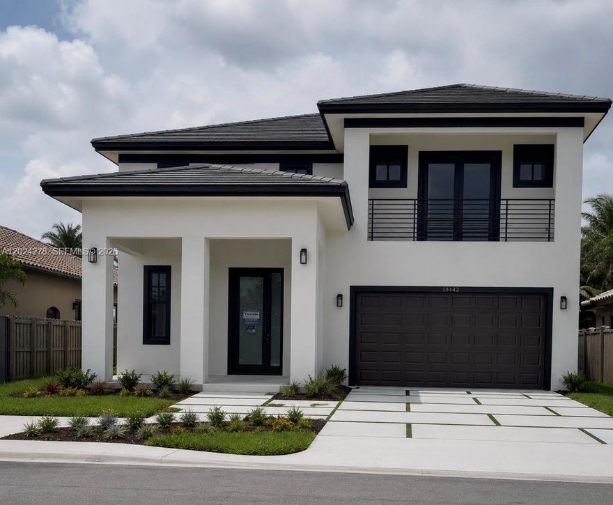 Brand New Construction home. Extremely well built. ***OPEN HOUSE*** June 6! 1-4pm only. Mark your calendars (Furniture is AI for ideas of space)

1.) water heater industrial

      2 heaters- one in garage and in master

2.) tile garage

3.) electric garage

4.) 2nd floor concrete not wood (built like a commercial property)

5.) whole foundation was compacted and done with lime rock used steam roller- stander is sand. All houses around will crack the tile will break but this one is sound (engineering letter to prove)

6.) AC equipment in the back and underground pipes to allow access

7.) pool can be done

8.) backyard terraza tiled

9.) extended pantry with light (in a u shape)

10.) AC linear defuser (modern AC vents)

11.) Laundry upstairs with a sink 

12.) Extra tiles and roof tiles

13.) hose bib on both balconies

14.) clay roof tiles- heat resistant and won’t catch mold 

15.) hot mop twice like a flat roof to seal better

16.) tubes to soak

17.) floating cabinets easier cleaning under

18.) 2 AC unit