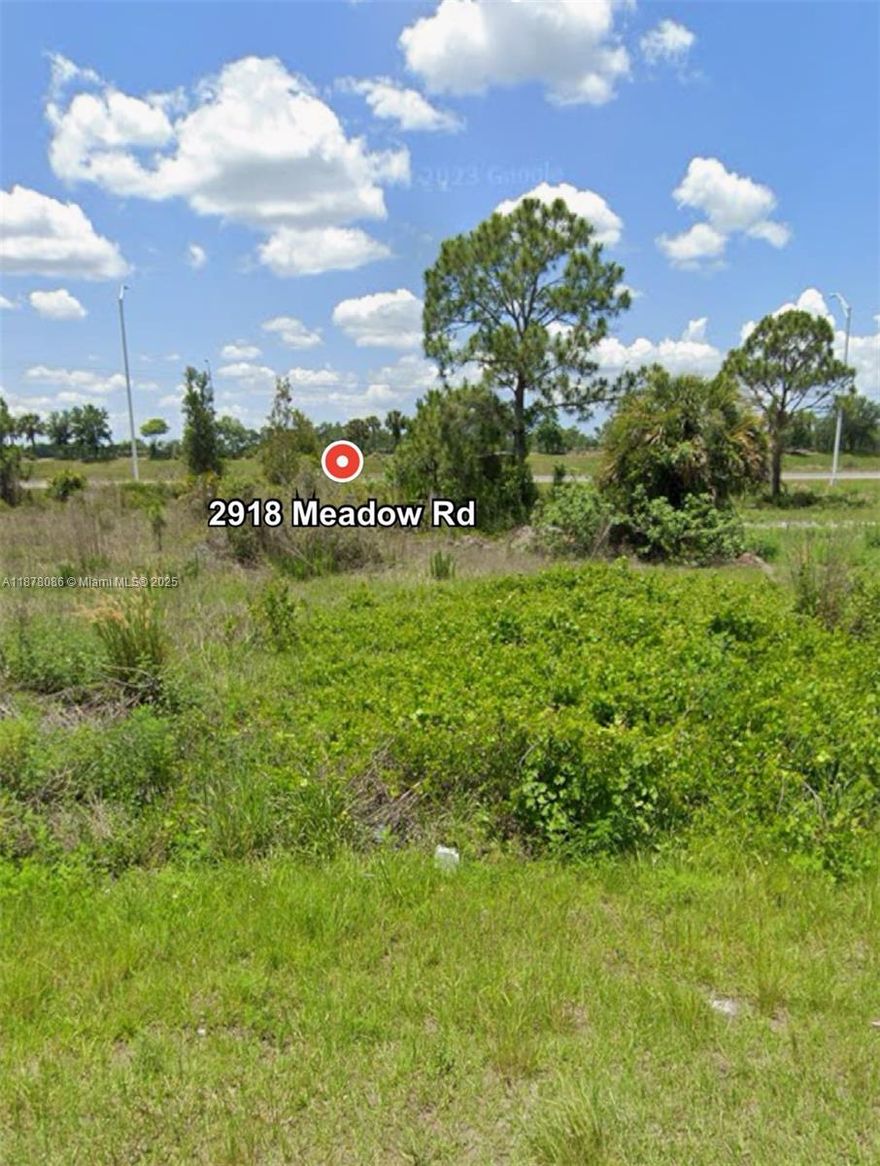 Prime commercial lot in Lehigh Acres! This property at 2918 Meadow RD 33974 is zoned C-2 Commercial, offering outstanding flexibility for a wide range of business opportunities. From retail, office, and professional services to restaurants and specialty shops, this lot provides the ideal setting for commercial development in a rapidly growing community.

Strategically located just steps from an established gas station, the site benefits from excellent visibility and traffic exposure. With continued population growth in the area, demand for commercial services is on the rise—positioning this property as a smart long-term investment or immediate development opportunity.

Don’t miss the chance to secure a versatile C-2 commercial lot in a thriving and expanding market.
