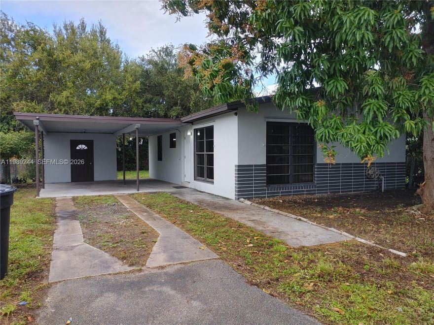 Cozy 2-Bedroom Home in Prime Miami-Dade Location
Charming 2-bedroom, 1-bathroom home located in a quiet and centrally situated neighborhood in Miami-Dade County. This well-maintained property features tile flooring throughout, fresh interior paint, and central A/C for year-round comfort.
The home includes a covered carport and washer and dryer hookups for added convenience. The spacious, fully fenced backyard is perfect for entertaining, relaxing, or enjoying outdoor activities.
This property offers a fast approval process and is easy to show. It won’t last long, so don’t miss the opportunity. Contact the listing agent today for more information or to schedule a showing.
Take advantage of your good credit and move in with just two months upfront—pay only the first month’s rent and one month as a security deposit.
