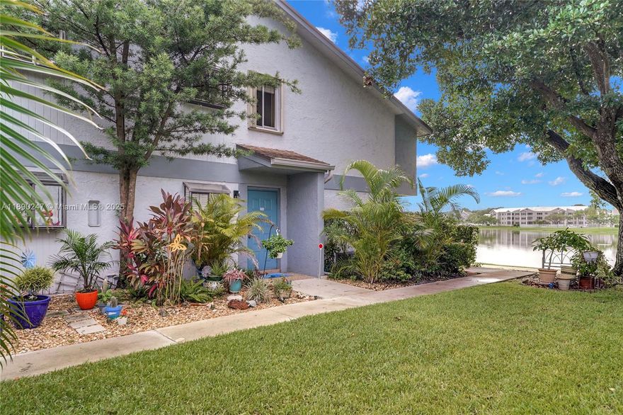 Front Lake View! Spacious 2 bedroom 2 baths condo, upstairs unit with a balcony. Set in quiet corner location void of a neighboring unit above. Corner lot location with lush tranquil tree/lake views. This open floor plan w/high ceilings, plenty of sun-filled windows & natural light offers a delightful living environment. Refrigerator, washer and dryer in unit. Clubhouse and pool and are available for your enjoyment.   Minimum of 12 months lease is required.  NO AGE RESTRICTIONS. 1 ASSIGNED PARKING SPACE AND AMPLE GUEST PARKING. ONE PET MAXIMUM 50LBS WELCOME WITH A NON-REFUNDABLE PET DEPOSIT. CLOSE TO SHOPPING , DINING , BEACHES AND ONLY 5 MINUTES FROM I-95