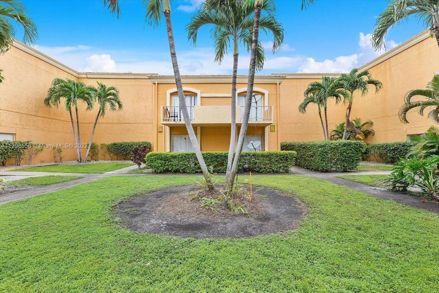 Large cozy 1 bedroom 1 bath style condo unit on the first floor of the building in the popular Venetian Gardens! This charming unit features: Tiled floors throughout, central a/c, large living area and bedroom with large closet space plus washer/dryer inside the unit. Unit is very well maintained! Gated Community with pool, clubhouse, bar-be-que & picnic area, gym tennis courts. Excellent location, close to major highways, restaurants & shopping centers! Gas & Water Included in the HOA Fees! This is a must see!!!