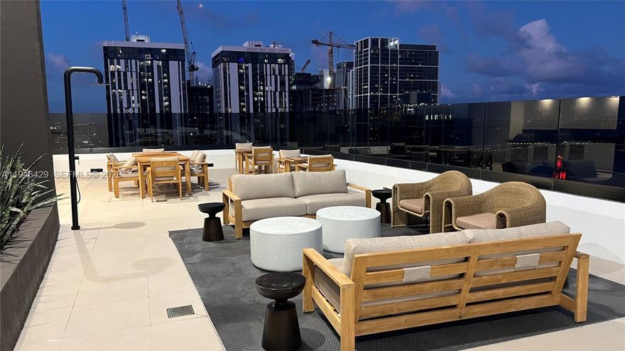 District 225 is a 37-story luxury residential tower in the heart of Downtown Miami. Fully furnished residences allow short-term rentals, including Airbnb, offering excellent income potential. Owners may self-manage or use the building’s in-house rental management program for a turnkey experience. Resort-style amenities include a double-height art-filled lobby, expansive pool deck with towel service, indoor/outdoor bar, fitness center, yoga and spin studios, indoor basketball court, spa with saunas and steam rooms, co-working floor, rooftop deck with plunge spa and panoramic views, on-site café, housekeeping services, and 24/7 security, parking, and concierge.