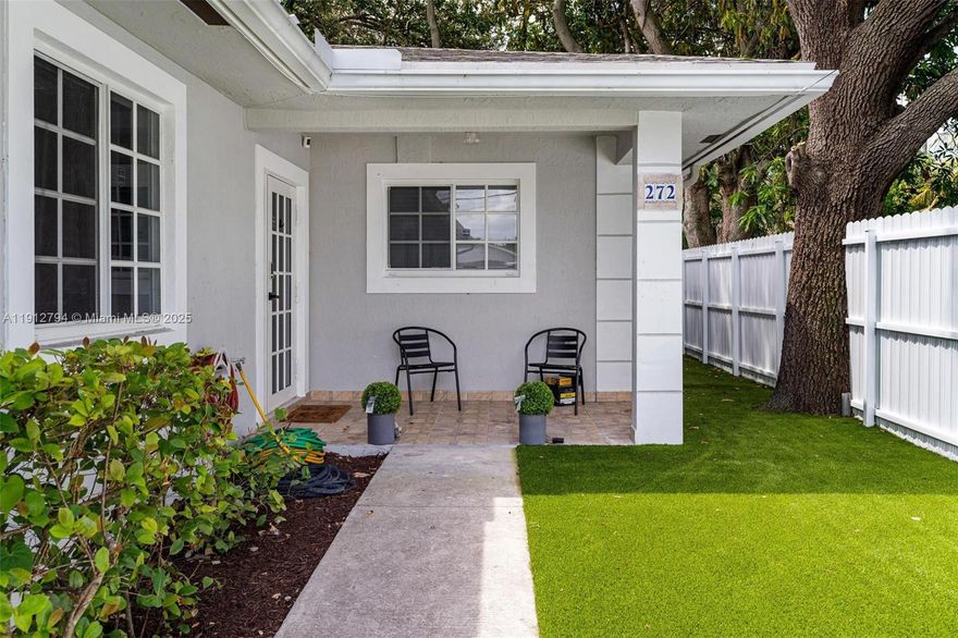 This duplex was built in 2013, surrounded by new investment. Just steps from fine dining, the Design District, and the upcoming Innovation District. Each unit offers 4 beds, 2 baths, remodeled bathrooms, and access to a 2022-installed pool. Currently rented for $7,500/month and tenant-occupied until April. Perfect for investors seeking strong income or buyers wanting to live in one unit and rent the other. Easy access to major highways and high-demand location make this a standout opportunity.