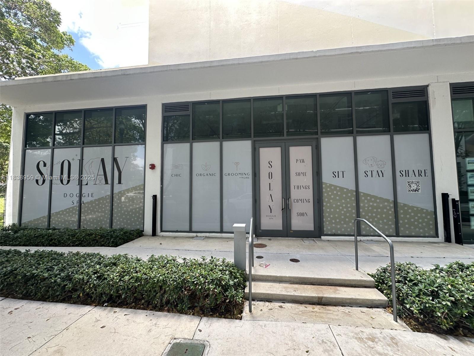Luxury Dog Spa business for sale in the heart of Edgewater – business only. Rent is $6500/month. The commercial property is also available for purchase separately for $1,300,000. The unit is under construction and will be delivered as a high-end pet spa with boutique design, ideal for grooming, pet wellness, and premium services. Located in Paraiso Bay views on a high-visibility street with heavy foot traffic, surrounded by luxury condos and new developments. Zoning allows multiple uses: beauty salon, medical or dental office, boutique retail, or pet clinic. Includes 2 valet parking spaces. Great opportunity for investors or owner-operators. Rent is plus CAM and taxes
