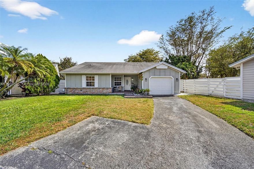 Welcome to this charming 3-bedroom, 2-bathroom home nestled on a quiet cul-de-sac in the highly sought-after community of Country Walk. This well-maintained residence offers a functional and inviting layout, featuring a spacious primary suite complete with its own private bathroom for added comfort and convenience. The additional bedrooms are generously sized, perfect for family, guests, or a home office. Enjoy a bright living area, a dedicated laundry room, and the convenience of a one-car garage. The large driveway provides ample parking for multiple cars. Step outside to a spacious backyard with plenty of room to entertain, garden, or simply relax and enjoy the South Florida lifestyle.

Located in a peaceful cul-de-sac setting, this home offers both privacy and community charm — all within one of the area’s most desirable neighborhoods. Don’t miss the opportunity to make it yours!