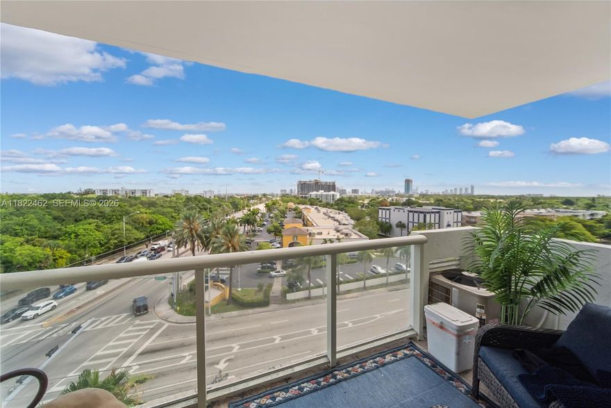 1 Bedroom, 1.5 Bathrooms.  Rented at $1,550/mo. Spacious and filled with natural light, this 7th-floor unit offers stunning views of Arch Creek State Park stretching to Sunny Isles. Across from Starbucks in Biscayne Blvd & 135. Features include a generous layout, walk-in closet, private storage, and a reliable month-to-month tenant. Lease allowed from day one, making it ideal for investors seeking immediate income. The building is undergoing its 40-year recertification with resort-style amenities under renovation. Includes covered parking, onsite management, 24-hour concierge, and commercial spaces. Located near FIU, Barry University, Aventura Mall, Bal Harbour Shops, and major new developments. SELLER MOTIVATED WILL CONSIDER GIVING MONEY FOR CLOSING COSTS