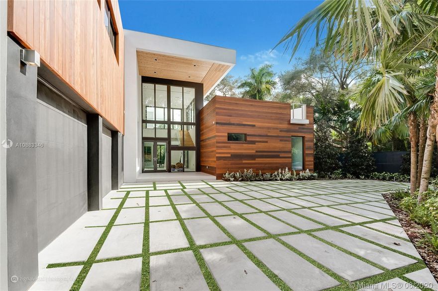 Set in the heart of the Grove and completed in 2017, this modern masterpiece has it all. Oversized entertaining areas, an abundance of natural light, high ceilings and modern luxuries span this 6 bedroom, 5/2 bathroom home. The kitchen is an epicurean dream with cooking island, top of the line appliances, and ample but well hidden storage. Entertain your guests indoors or outside by the lap pool, outdoor kitchen and covered terrace. Enjoy a tranquil setting while being walking distance from some of the best schools, shops and restaurants in Miami. *Home is tenant occupied until July 6th, 2021.
