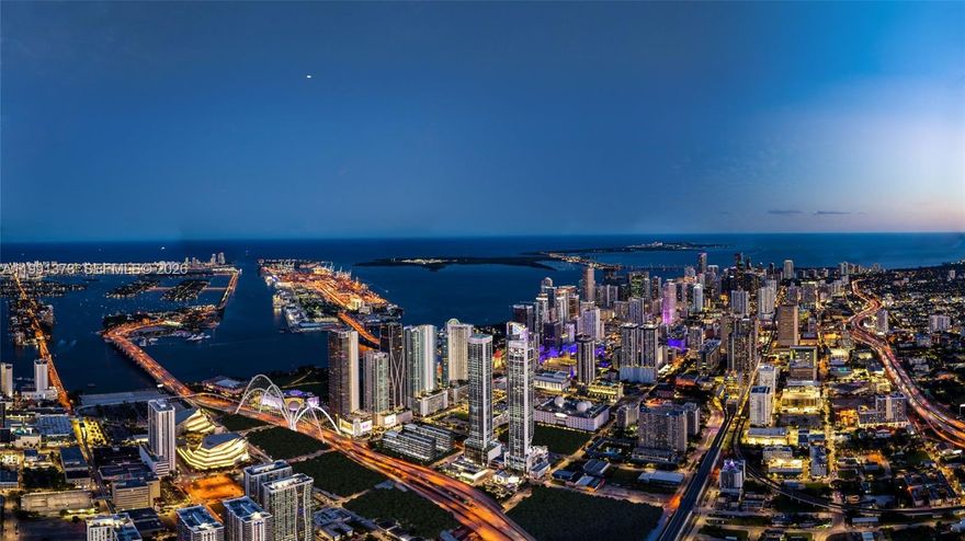Fully furnished 2-bedroom residence at Eleven Miami, designed to perform as both a private residence and a high-demand, income-producing asset. This unit includes the developer’s furniture package, allowing for immediate entry into the hotel program fully turnkey from day one. Floor-to-ceiling glass brings in natural light and frames city and Biscayne Bay views, while the living and dining areas flow directly to a private balcony. The kitchen is sleek and functional with premium appliances and modern cabinetry. Both bedrooms are well-proportioned with built-out closets, offering privacy and flexibility for owners or guests. Delivered with smart home technology, integrated lighting, audio/visual systems, and in-unit washer and dryer. Interiors curated by AvroKO Hospitality Group. Ownership at E11EVEN Miami extends far beyond the residence. Residents enjoy a fully serviced, resort-caliber experience including a rooftop pool deck with panoramic skyline views, state-of-the-art fitness center, luxury spa services, and curated dining concepts. Beyond Members Club access unlocks a private tier of elevated amenities—featuring a dual-level resort pool with lounge and bar, helipad access, and fully staffed executive office suites. Residents receive priority VIP access to E11EVEN’s venues, including a rooftop club, immersive dining experiences, sports lounge, and exclusive beach club delivering a 24/7. Located in Miami’s fastest-growing urban core.