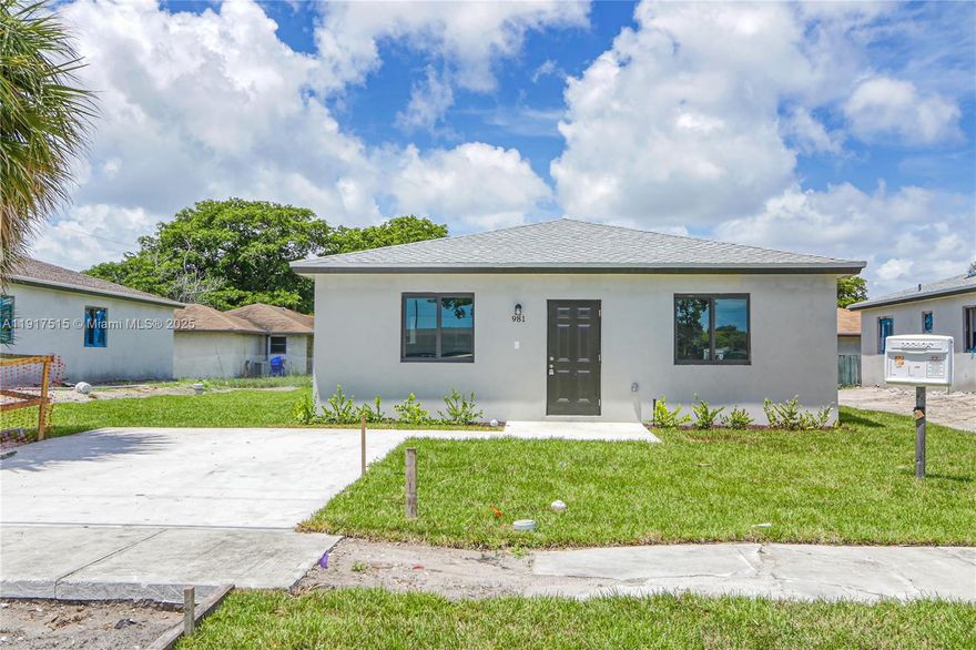 Brand new 4-bedroom, 2-bathroom home in a desirable Pompano Beach area, featuring new appliances and ready for immediate move-in. Located near top schools like Sanders Park Elementary School, Pompano Beach Middle School, and Blanche Ely High. Just a short walk to East Atlantic Boulevard and the New Downtown, with plenty of restaurants, shops, and cafs nearby. We welcome Section 8 vouchers! Ask us for our specials to move in! We offer incentives if you move in ASAP!
