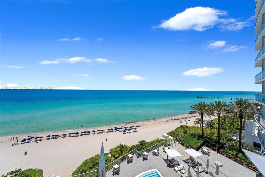 Most desirable floor pan in the building. # bedrooms, 3.5 bathrooms, beautifully decorated.
Marble floors throughout, with direct ocean views.
Jade Ocean has the perfect location, and great amenities such as two large heated swimming pools, gym with Technogym equipment, Spa, movie theater, kids room and much more