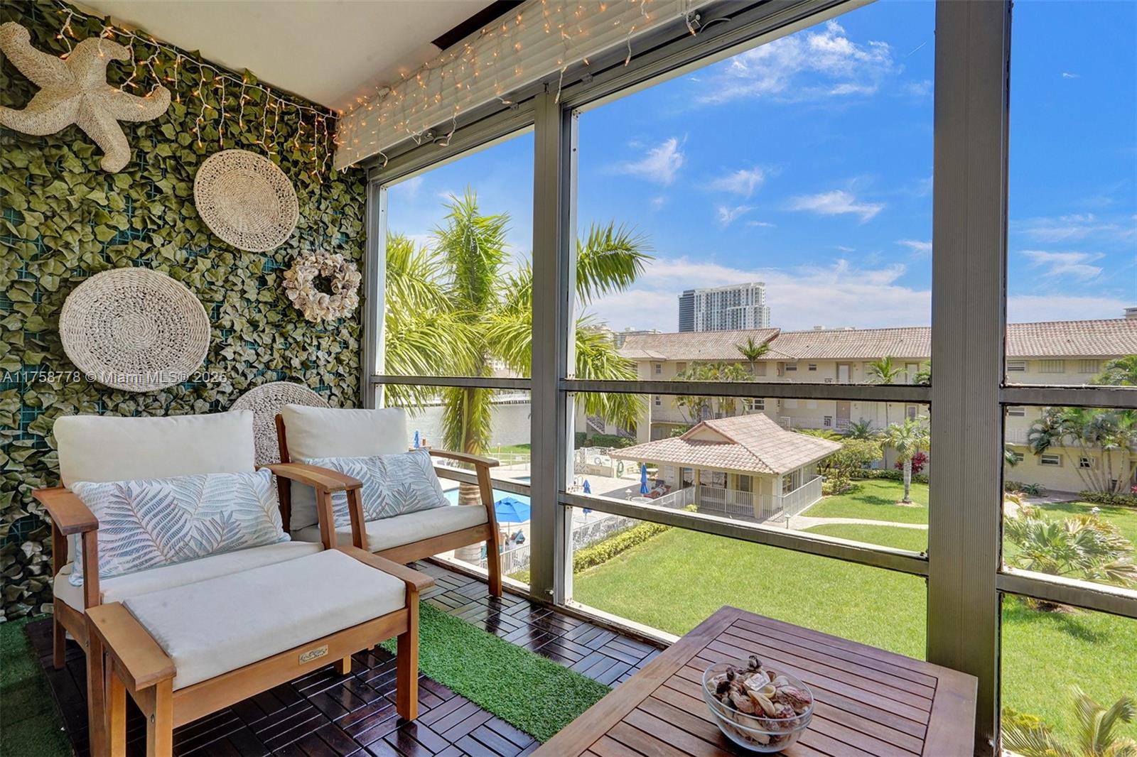 Welcome to Coastal Waterways, one of the most unique boutique gated communities on Diana Drive—an exclusive gem offering tranquility & luxury in the heart of Hallandale Beach. Top-floor, designer-renovated apartment is an absolute showstopper, beautifully decorated and offers 2 full bathrooms & abundant closet space. Screened-in porch where you’ll enjoy breathtaking Intracoastal views—a perfect spot to unwind with your morning coffee or evening cocktail. Available fully furnished & equipped (offered separately $) for those looking to make this a permanent retreat. Just minutes from the beach, shops, and top dining spots. Adjacent to the brand-new Beach Walk Hotel, this prime location provides easy access to Fort Lauderdale and Miami Airports, Gulfstream Park & Casino, and Aventura Mall.
