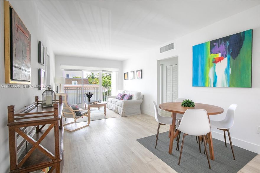 Priced to Sell !!! Don’t miss the opportunity to own this fully remodeled 2-bedroom unit, with no special assessments pending. Beautifully CORNER UNIT, remodeled, super-bright 2-bed, 1-bath residence. This North West-facing unit features a private balcony where you can enjoy the sunset. Perfectly located in the heart of Key Biscayne, it is within walking distance to the beach, TOP RATED schools, supermarket, restaurants, and the Community Center. The unit includes 1 assigned uncovered parking space, the washer/dryer facility is conveniently located right next to the unit. The building has recently renovated its pool, party room, and hallways, making this a wonderful opportunity to own a move-in-ready home that offers the convenience and charm that make island living so special.