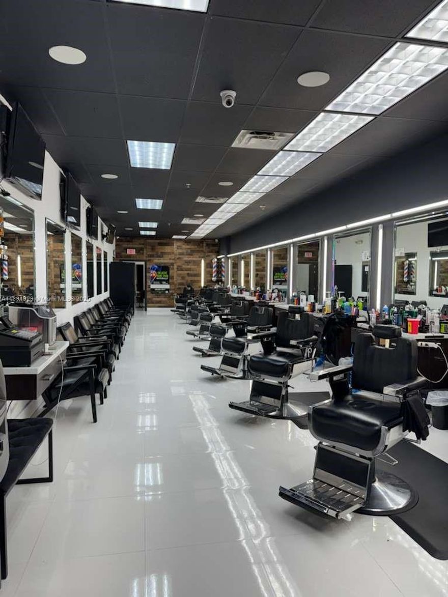 Barbershop for Sale! Fully renovated and ready for business, this modern shop features 11 barber chairs, stylish finishes, and a loyal clientele. Located in a busy shopping center with ample parking and excellent visibility, it offers strong foot traffic and a prime location surrounded by established businesses. A turnkey opportunity perfect for an owner-operator or investor looking for a profitable, low-maintenance business in a thriving area.
