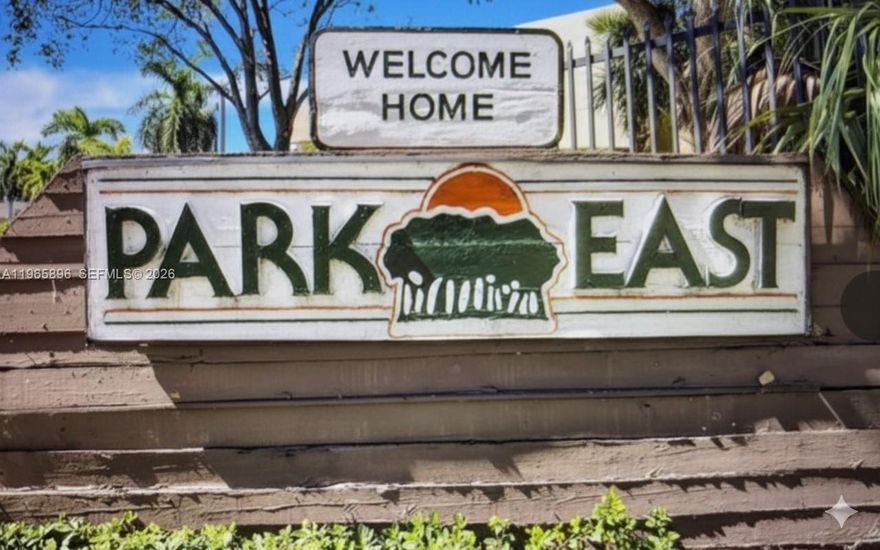 Spacious 2-bedroom, 2.5-bath condo offering 1,196 sq ft of comfortable living space in the desirable Park East Condominium. This well-maintained unit features a large family/living room with generous dining area, perfect for entertaining. The kitchen is appointed with solid wood cabinetry, granite countertops, and stainless steel appliances. 

Enjoy serene views of the shaded garden area from the oversized private balcony. The unit includes a full-sized in-unit washer and dryer for added convenience. The primary bedroom offers a custom-built solid wood closet system with shelving and cabinetry, while the second bedroom also provides ample closet space.  Located in a secure, gated community which includes pools, tennis courts, and a community room. 

This unit comes with 2 parking spaces, plus a generous amount of guest parking. Excellent opportunity for comfortable living in a centrally located community, conveniently located close to 836 and the Palmetto Expressway, FIU, Publix, dining, and shopping centers are all located a short distance away.