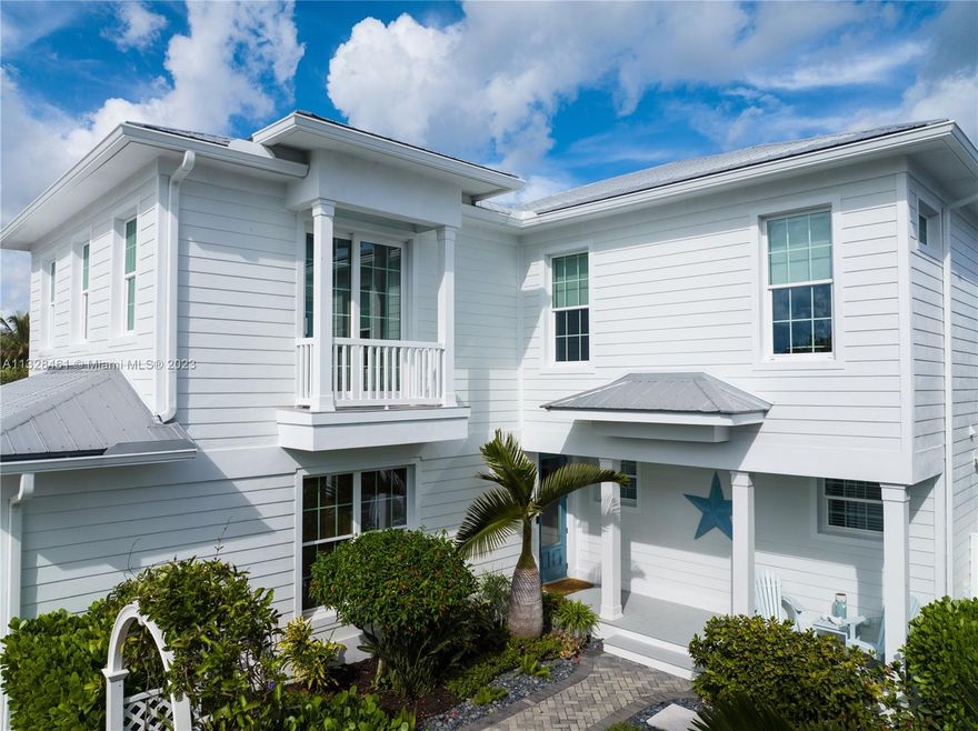 Exceptional value. Bring your beach chair to this hidden gem! Private road. 3 homes from desirable Juno Beach. No HOA, Great investment and rental opportunities. Owner custom-built with pride no expenses spared 2015. 3 bedrm w/ den. 3.5 ba 2 car garage. NOA cert. construction. Impact win & doors. Aluminum roof & gutters. Whole house filter. FPL app surge protect. AC 2 yrs young. No flood ins req. 2500sf U/A 3400 sf total. 10-foot ceilings, crown molding & engineered hardwood floors. Walk in closets. Security & fire alarms. 2nd floor ocean view. Spacious living room. Screened porch. Open kitchen, island, custom cabinets. Tiled backsplash, walk in pantry, Stainless Viking appliances. Primary bedrm on 2nd floor w/ ocean view. Ensuite bedrm, guest bedrm, flex room & laundry room on 1st floor