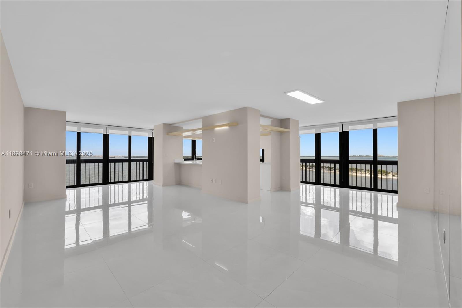 Updated & Exceptional 2-Bedroom, 2-Bath Waterfront Residence in Brickell. Presenting rare opportunity to lease stunning 1,760 SF corner unit in the sought after Brickell Bay Club. This residence offers breathtaking panoramic bayviews of Biscayne Bay, the city skyline, and Key Biscayne. This meticulously updated condo features impact-resistant windows, elegant porcelain flooring, an open-concept kitchen with marble countertops, and brand-new stainless steel appliances. Enjoy resort-style living with 24-hour gated security, concierge, and valet services, along with an impressive array of amenities including five tennis courts, three racquetball courts, a heated Olympic-size pool, BBQ area, state-of-the-art fitness center, steam room and sauna, game room, on-site convenience store, and more.