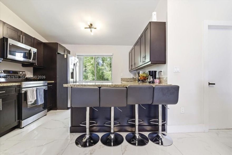 Beautifully remodeled 2-bedroom, 2-bath condo in a prime central location in Doral. This move-in-ready unit features porcelain tile floors throughout, fully renovated bathrooms, stainless steel appliances, and granite countertops. Bright, functional layout with excellent natural light.

Centrally located near major highways, shopping centers, restaurants, schools, and everyday conveniences—ideal for commuters. Excellent opportunity for first-time buyers or investors. Property can be sold with a tenant in place, making it a great option for immediate rental income. Strong demand area with long-term value. Easy to show—won’t last!