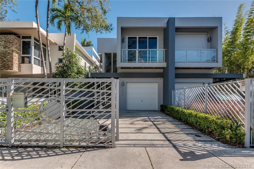 CASA MATILDA IS A TROPICAL POOL HOME ON ONE OF COCONUT GROVE'S MOST POPULAR STREETS. THIS DREAM HOME HAS IT ALL: IMPACT WINDOWS, SPARKLING HEATED POOL WITH WATERFALL, AMAZING ROOF TOP TERRACE WITH OUTDOOR KITCHEN AND SPACIOUS 1 CAR GARAGE WITH ORGANIZATIONAL SHELVING. VERY COMFORTABLE LAYOUT WITH EACH BEDROOM HAVING ITS OWN PRIVATE BATHROOM. MASTER HAS DUAL SINKS AND SHOWER AS WELL AS JACUZZI TUB. HIGH END FINISHES ARE FOUND THROUGHOUT THE HOME INCLUDING ITALIAN PORCELAIN FLOORING AND CORIAN COUNTER TOPS. FULLY AUTOMATED MOSQUITO REPELLENT SYSTEM ALLOWS YOU TO ENJOY THE OUTDOORS. THIS GATED MASTERPIECE IS CLOSE TO RESTAURANTS, SHOPPING, AND THE MARINA. MOVE RIGHT IN!