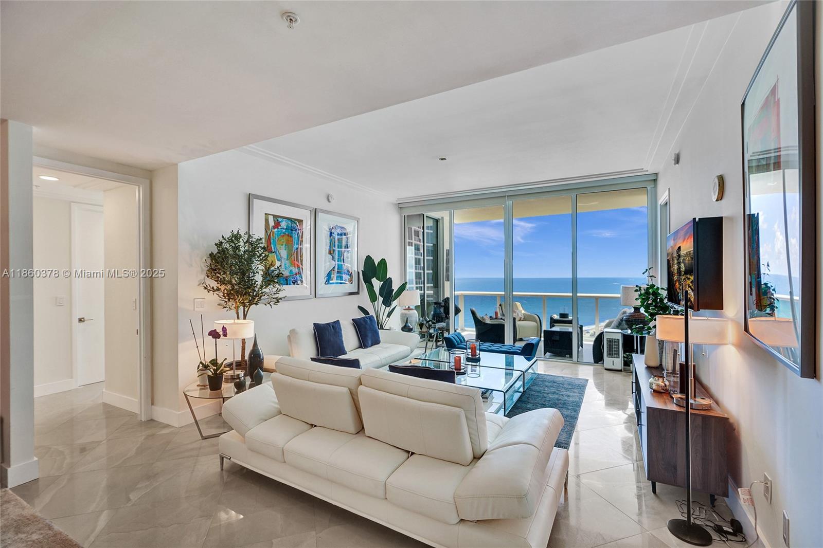 Welcome to a turnkey fully furnished residence at Trump Palace, offering an extraordinary living experience with breathtaking ocean views. This spacious unit spans 1,600 SF as per developer floor plans and boasts panoramic vistas from every room. With 2 bedrooms, 2.5 baths, and a range of upscale features, this is a true gem. Take advantage of 10' ceilings, floor-to-ceiling windows, spacious terrace, Italian kitchen cabinets, stainless steel appliances, granite countertops, walk-in closets, and more. This unit comes fully furnished, offering a hassle-free move-in experience. Impeccable attention to detail and high-quality furnishings make this residence ready for immediate enjoyment. Take advantage of 1,000 feet of beachfront access, an amazing spa, Jacuzzi, full-service valet, and more!