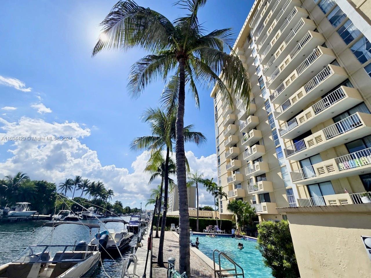 Welcome to Vecino Del Mar. Bright and spacious 1bed/1bath condo located on the 14th floor of a sought-after building in the Keystone area. Enjoy breathtaking waterfront views right from your living room. This well maintained unit offers a layout perfect for both relaxing and entertaining, and a balcony that lets in natural light and has serene water views. Two deeded garage parking spaces. This prime location offers easy access to dining, shopping, and entertainment, while being just minutes from the beach. This residence with a well-managed association budget, which includes a 10% reserve and has passed the 40-year certification. Amenities including a pool, fitness center, and sauna. Call or text today for your private showing!