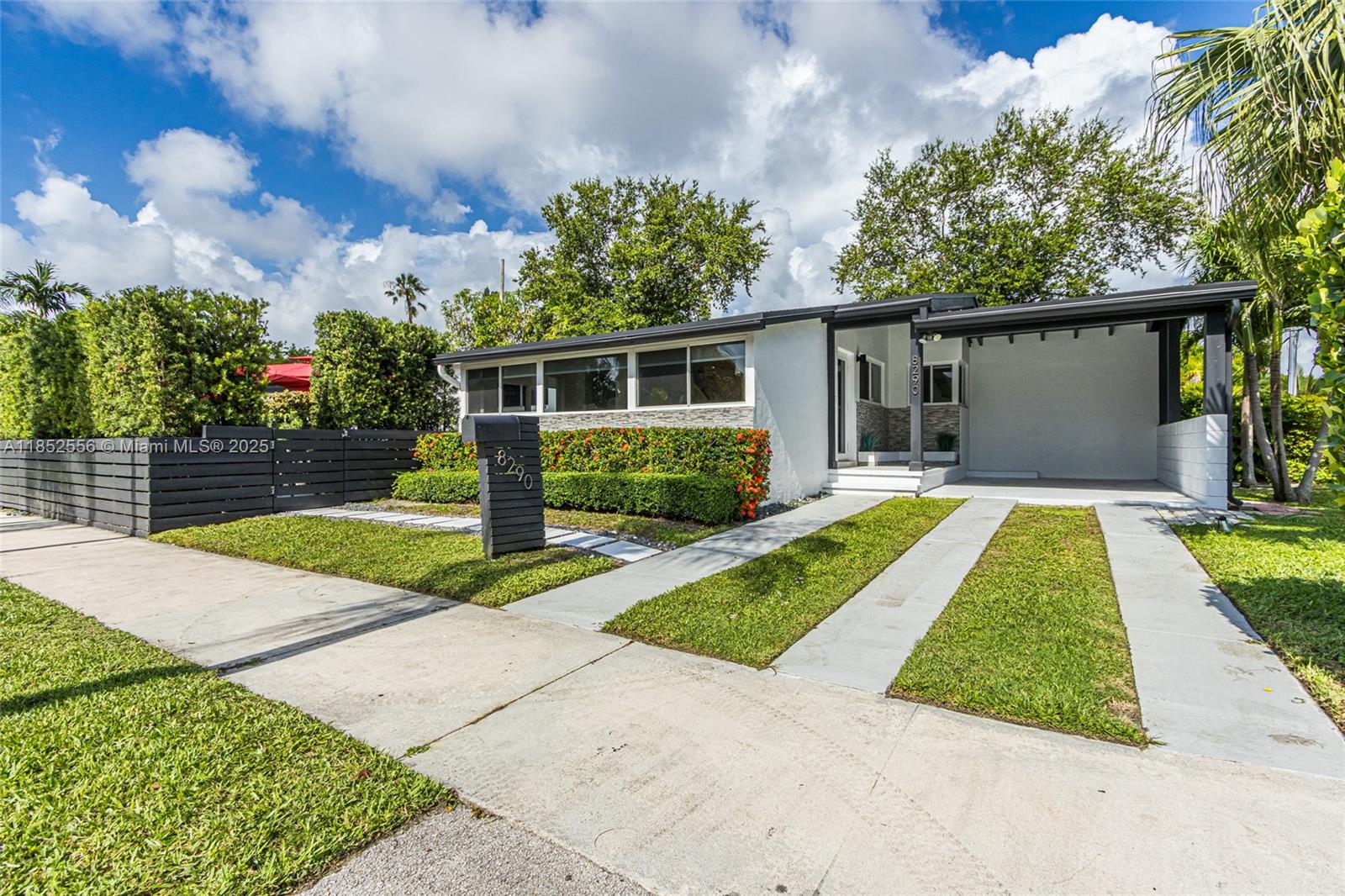 Stunning Mid Century Modern Home in desirable Shore Crest Miami. Experience the perfect blend of retro charm and modern luxury in this beautifully renovated 3-2 home. This property has great curb appeal and boasts stunning Terrazzo floors throughout; a modern well equipped kitchen with chefs appliances & sleek finishes, are perfect for culinary enthusiasts. The bathrooms are spacious and tastefully done with elegant fixtures. There's ample storage including a large Laundry room conveniently located for easy access. Custom closets and a beautifully maintained private garden, lined with lush landscaping, turf, and a sophisticated hot tube for the perfect retreat.. Don't miss this one! Contact for a viewing appointment now!