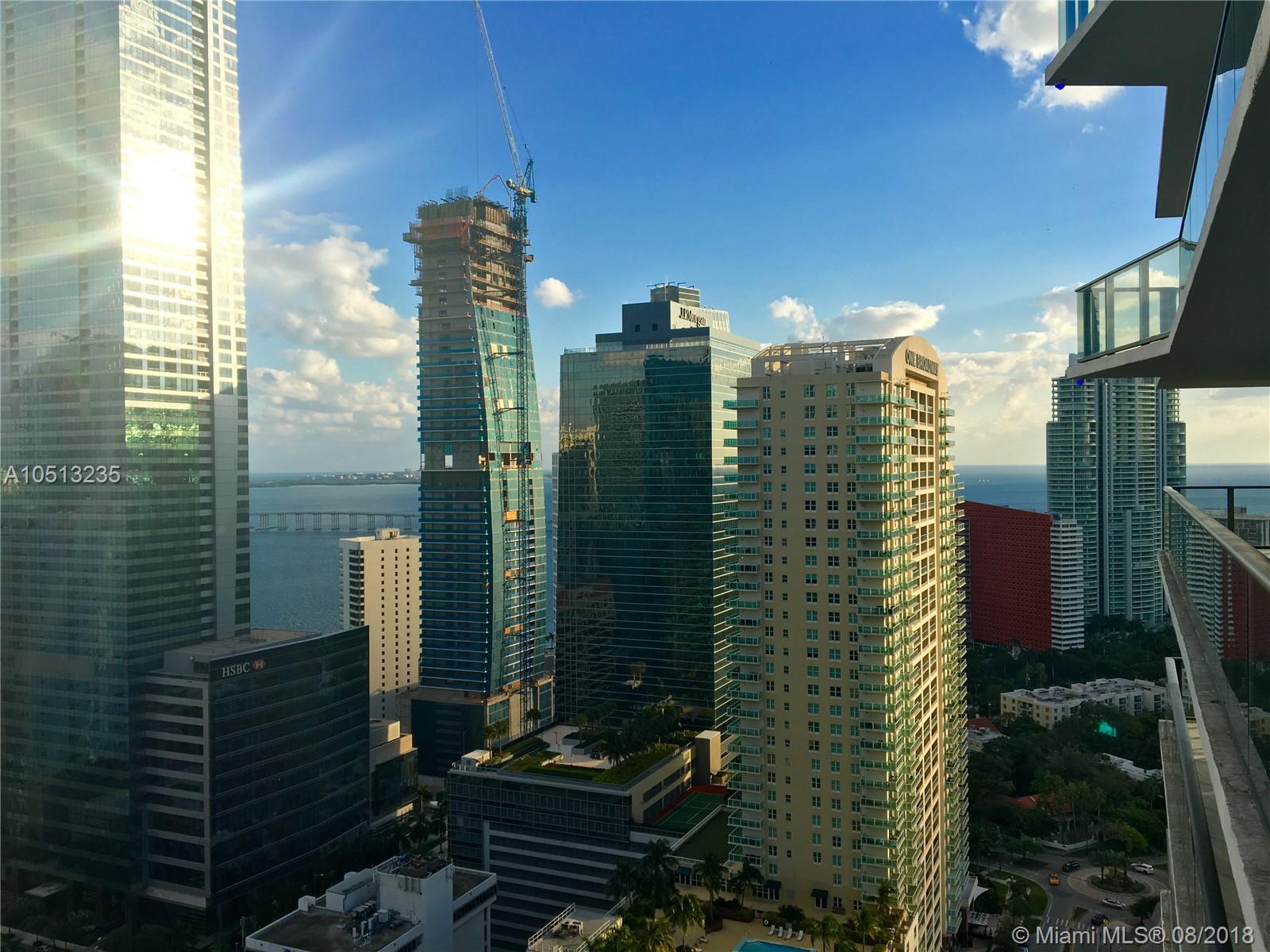 Amazing fully furnished 1 Bed plus Den at the SLS Brickell. Short term rentals ok. Direct Bay views. Tile floors and Italian cabinetry. Brand new full service building. Pools,
gym, spa, valet parking, game center, theatre, party room, concierge service, two restaurants. Close to shops and restaurants and new City Centre.