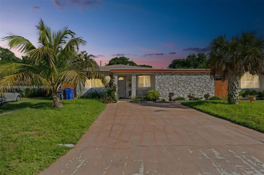 Discover your dream home in Hollywood, where comfort, convenience, and investment potential come together in perfect harmony. This stunning single-family home boasts 1,774 sq ft of living space, complete with four spacious bedrooms, three bathrooms, and a separate living area perfect for guests or extended family. The expansive yard is ideal for outdoor entertaining, and its prime location in East Hollywood puts you just minutes from beaches, shopping, dining, and major highways. With underground electric and a new roof, this home is a smart investment opportunity that can be used as a duplex or triplex.