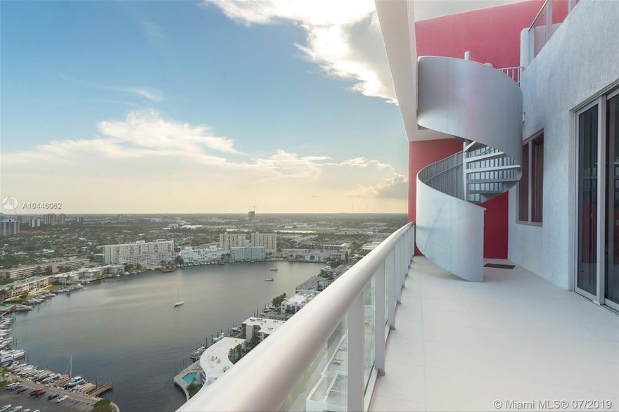 AMAZING ocean, intracoastal, and city views.  This Penthouse unit has large balcony and additional HUGE roof top terrace ready for entertaining!  Unit has been fully upgraded, custom closets, all tile floors, and interior decoration was done by a designer.  Excellent investment opportunity or 2nd home.  No rental restrictions, unit can be rented daily, weekly or monthly!  Maintenance fee includes everything: FPL, internet, cable, amenities, water... Use as a 2nd home and make money when you are not here.  Amazing amenities and beach club access with chair and towel service!  Easy to show.  Unit is vacant.  Back on the market with a reduced price!