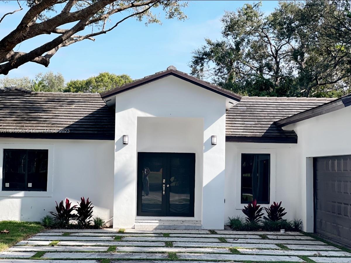 New construction house in the heart of Pinecrest. Amazing location across the street to the beautiful Evelyn Greer Park. Will feature 4 bedrooms plus den, 4 1/2 baths, family room. Porcelain tile. Living / dining room + kitchen w/ quartz counters, stainless steel appliances, waterfall edge island + wet bar. Multiple access points to the pool. High impact windows and doors  No-HOA Pinecrest (A+ Pinecrest schools!). Cement driveway w/ ample parking + two-car garage + laundry room. Fresh landscaping +patio area. Yard enclosed, irrigation system. Huge and impressive Master Bedroom  w/ his + her closets + ensuite w/ soaking tub, glass enclosed shower + modern vanities. Municipal water and is one of the few houses in Pinecrest connected to the municipal sewer Book your showing ASAP!