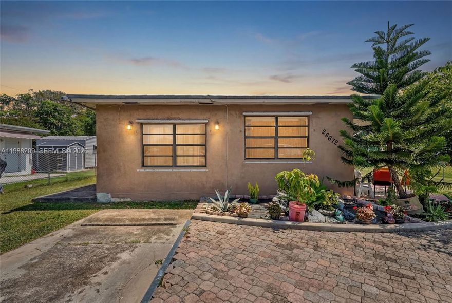 Welcome to 26672 SW 137 Ct, a charming 4-bedroom, 2-bathroom home in the south of the county near homestead, FL. Sitting on an expansive 8,580 square foot lot, this property offers plenty of room to enjoy both indoor and outdoor living. Step inside and find a spacious layout, . The home’s roof, replaced in 2006, provides peace of mind, while the generous lot size leaves endless possibilities for creating your dream outdoor oasis—whether that’s adding a pool, garden, or a play area for the kids.
Located in a vibrant and convenient neighborhood, this home puts you close to Miami’s best dining, shopping, and entertainment while still offering a peaceful retreat. With its great bones and ample space, this property is ready to become your personal sanctuary or the perfect investment opportunity.
Don’t miss out—this gem won’t stay on the market for long! No Association
