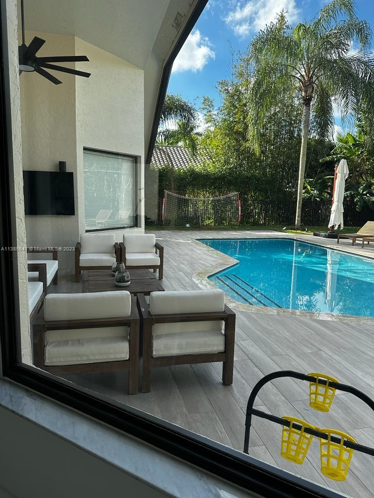 BREATHTAKINGLY BEAUTIFUL AND COMPLETELY REMODELED, MOVE IN READY HOME WITH A POOL ON A 15,785sqft CORNER LOT IN TEQUESTA! Featuring 4 bedrooms and 3.5 bathrooms, MODERN KITCHEN REMODELED with an OPEN FLOOR PLAN and HIGH-END APPLIANCES, beautiful Porcelain Tiles and Modern Lighting Throughout the Entire Home, IMPACT WINDOWS, Laundry Room and 2 car garage. New Landscaping, Pool and spacious deck have been completely redone and are great for entertaining with plenty of space to run around in the backyard. This home has everything and is ready to move in! Tequesta is one of the most desirable communities to live in Weston with beautiful lakes, walking paths, 24 hour security guard at gate and A Rated Schools. This is the home you have been looking for.