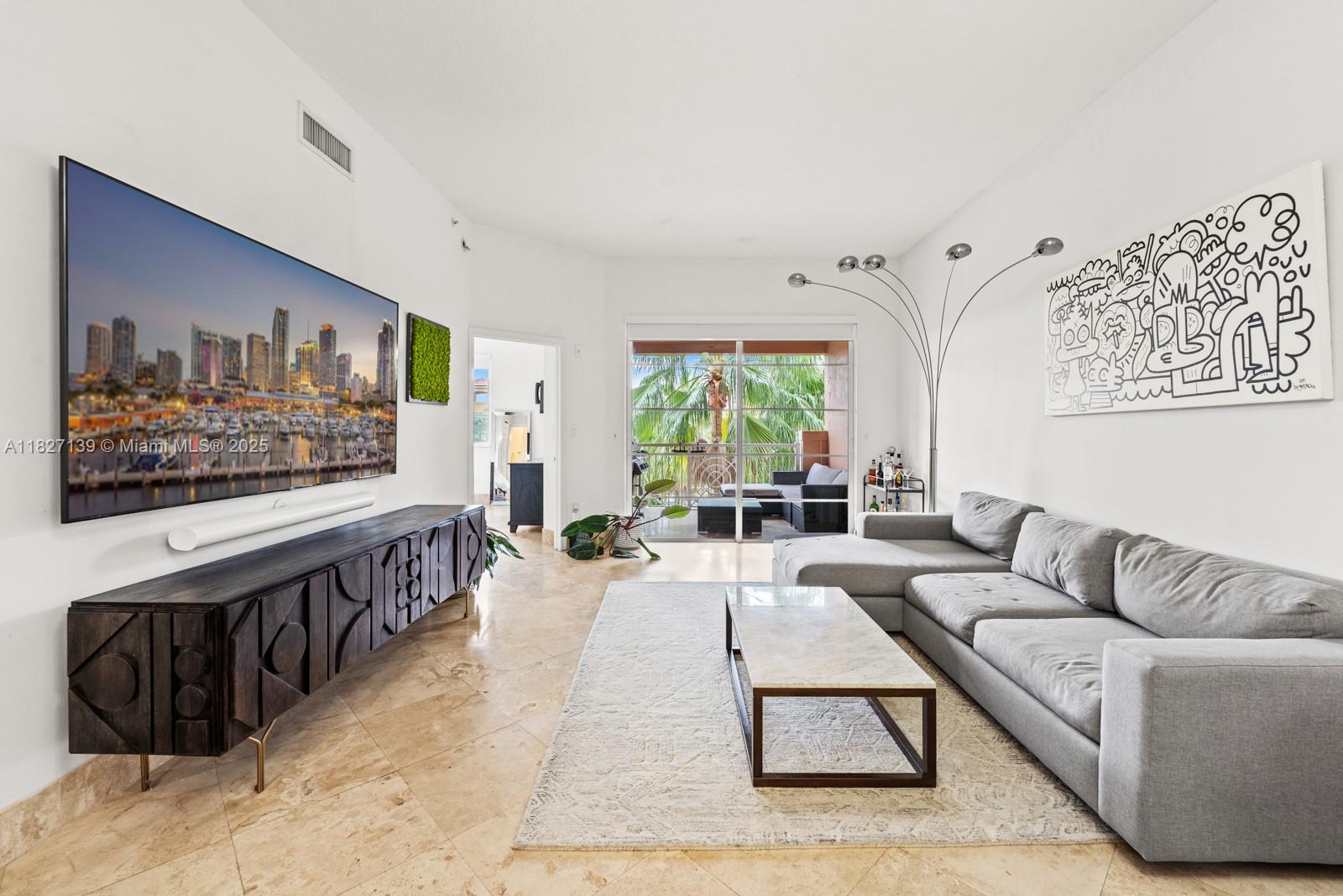 Top floor – 10 foot ceilings (highest in the community) in the heart of the amazing South of 5th Neighborhood. Super efficient floor plan, direct pool view, assigned parking. Recently installed hurricane impact windows. Offered fully furnished with furnishings include CB2 and West Elm modern furniture and fixtures, an 85 inch smart TV with another in the master bedroom. New BOSH fridge and microwave. Master bath is very spacious and custom built closets for great storage. Cable and internet included in rent. Washer dryer in unit
