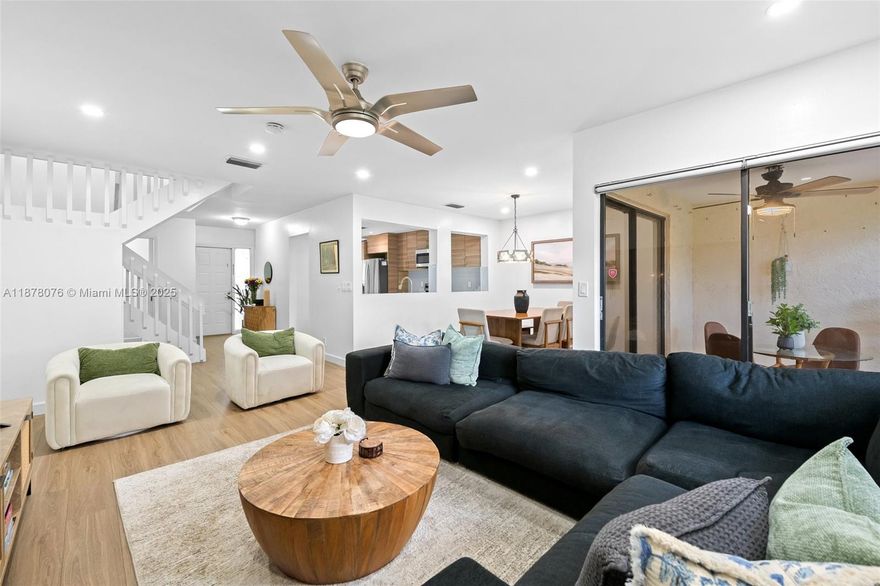 Charming Townhome in Coconut Creek! Welcome to this beautifully renovated 3-beds, 2.5-baths townhome in the sought-after Golden Raintree III community. This spacious 1,447 SF townhome boasts a bright, open-concept layout with stylish tile flooring, a modern kitchen, & a cozy living space perfect for entertaining. Upstairs, you’ll find generously sized bedrooms, including a tranquil primary suite with a private en-suite bath. Step outside to enjoy your own patio, ideal for relaxing. Plus, you'll have access to top-tier amenities, including a clubhouse, basketball courts, & a community room! Conveniently located near top-rated schools, shopping, dining, and parks. Don't miss out on this incredible opportunity—schedule your private tour today!