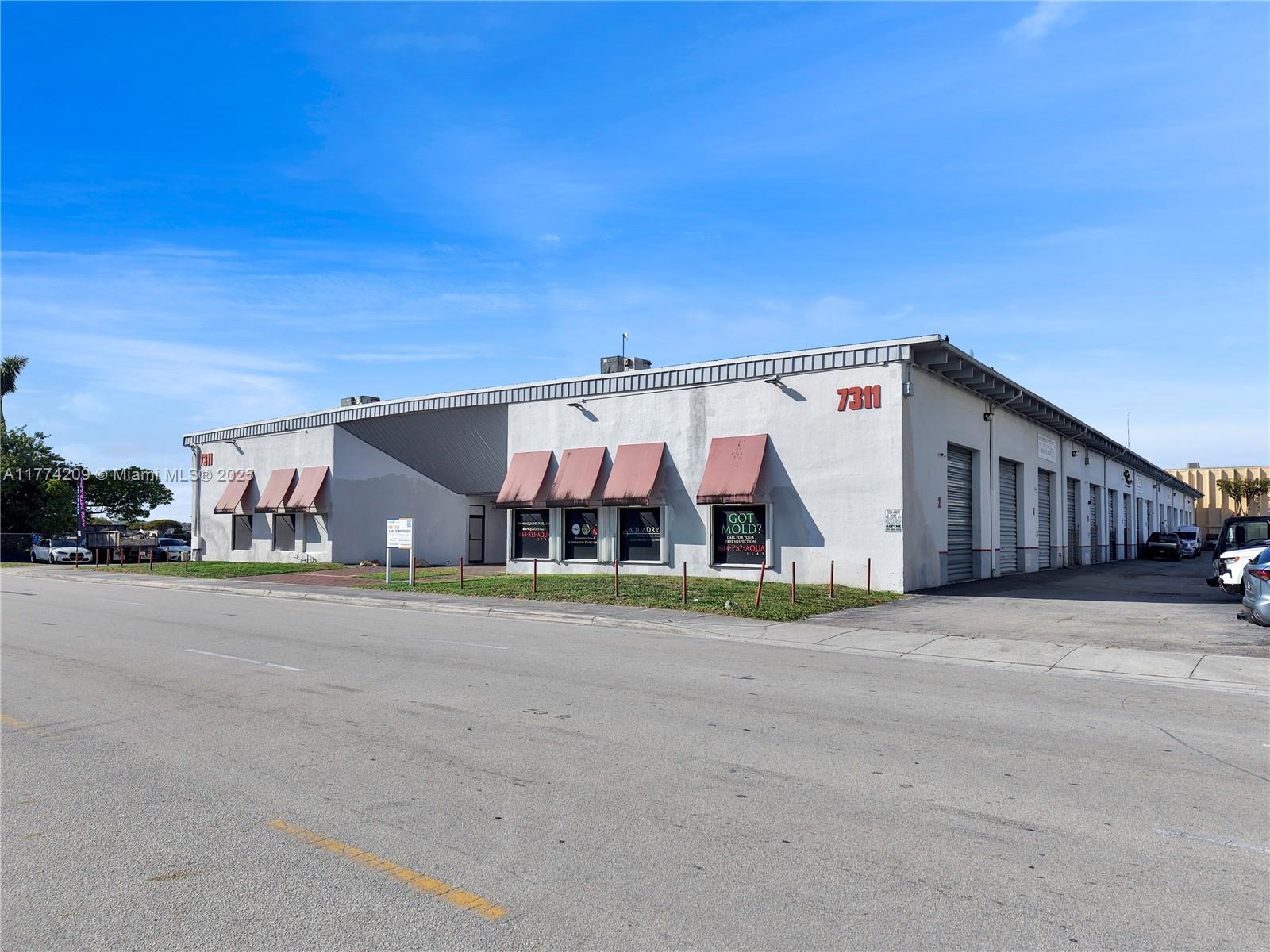 This ±3,398 Sq.Ft. warehouse/office space in prime Doral offers a versatile layout with modern upgrades. The warehouse area is ±1,150 Sq.Ft. and features 9’ and 20’ ceiling heights, an electric & insulated roll-up bay door (10' x 12’), and LED lighting. The office space is ±2,248 Sq.Ft. (66.16%) across two floors. The first floor includes a reception area, storage room, and a bathroom, while the second floor features two offices, an IT room, a renovated kitchenette, an open workspace, and another bathroom.
This warehouse/office space strategically located in Doral Flex II Condominium, offers seamless access to major highways, including the Palmetto Expressway, Dolphin Expressway, and Florida’s Turnpike, providing excellent connectivity for logisticsdistribution, and light manufacturing!