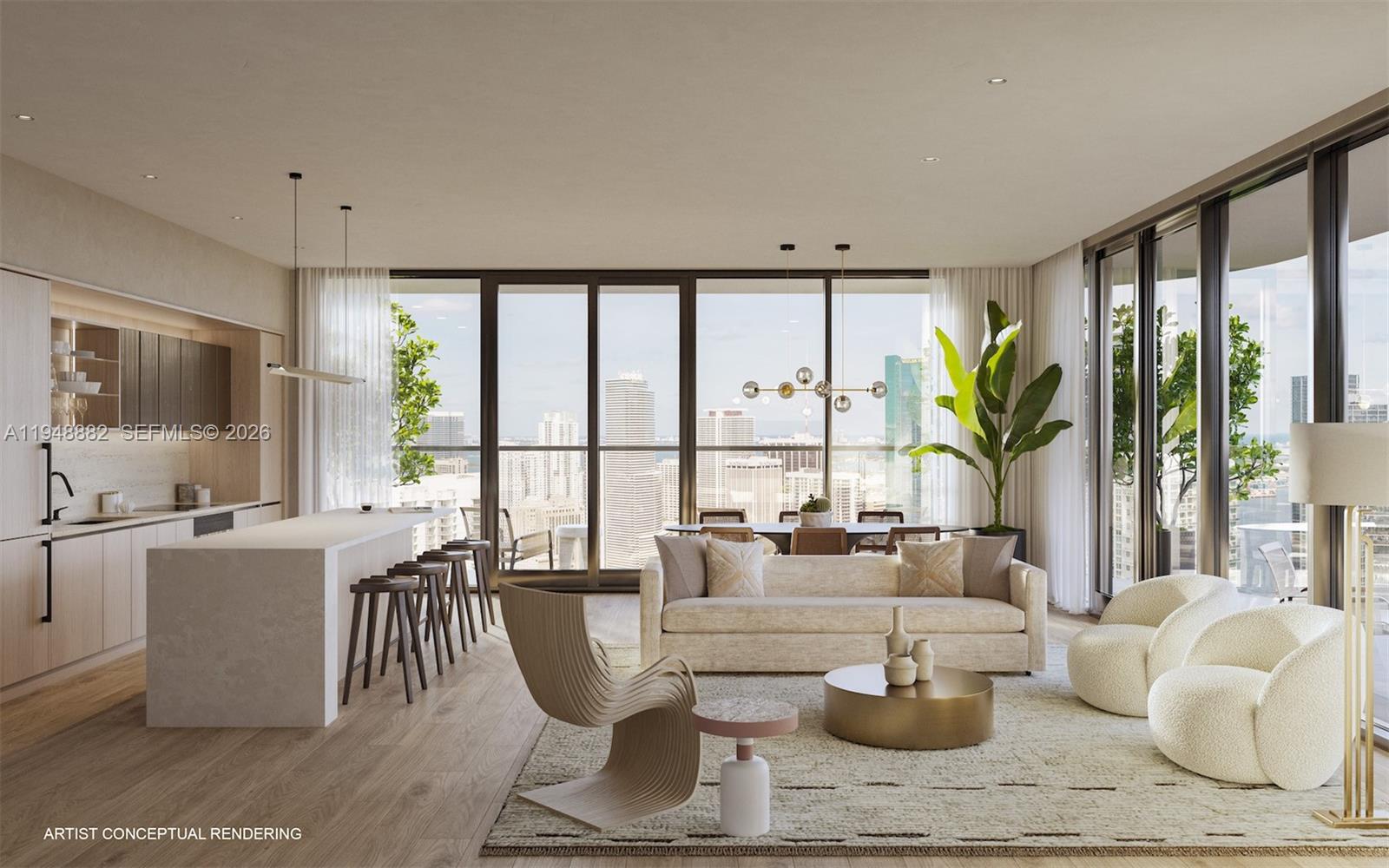 Lofty Brickell Condo - Residential