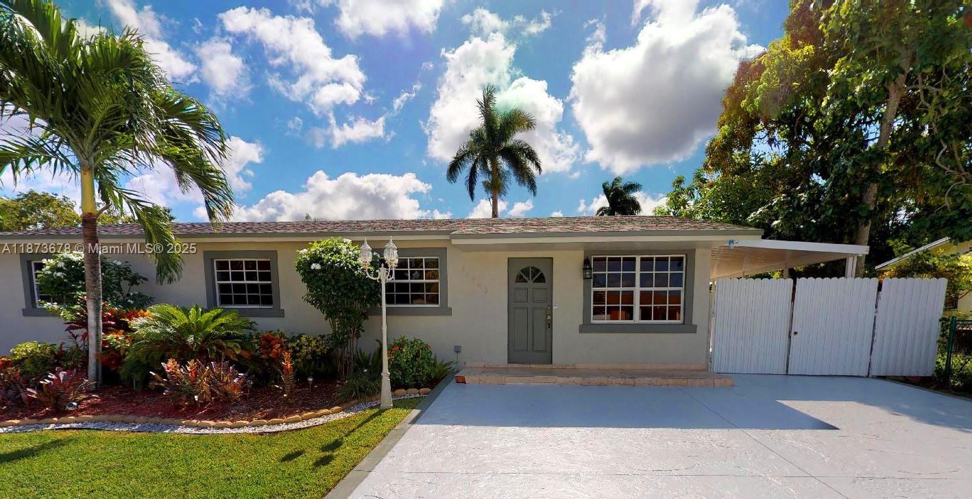 Cozy 3/1 Pool Home, tiled throughout. Updated kitchen with granite counter tops and Stainless Steel
appliances, Laundry room with Washer & Dryer; relaxing backyard with pool, large terrace and gazebo; Driveway
for 3 cars + covered & gated carport for 1 car. Centrally located near shopping centers, restaurants, schools and
major highways. No smoking inside the premises. REQUIREMENTS: 1st Month + 2 Month's Security, Drivers License, Last 2 Pay Stubs, Last 2 Bank Statements, Police Background Report, Credit Report, and Rental Application. Please note there is an attached efficiency currently rented.