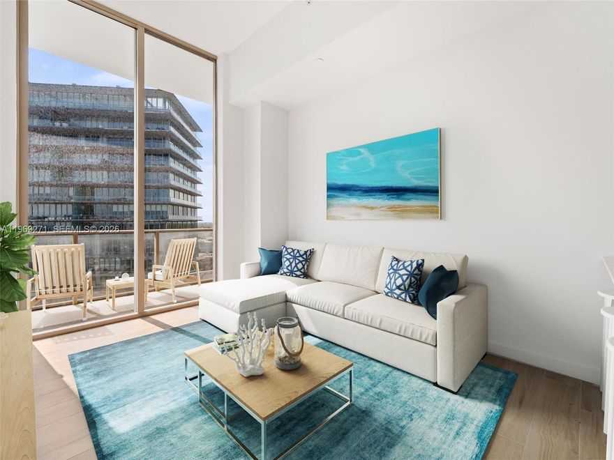 Welcome to Mr. C Residences, where contemporary sophistication meets timeless European elegance. Discover Unit 1707, a beautifully designed 1-bedroom, 1-bath residence offering 784 square feet of refined living space (per developer). Enjoy sweeping Biscayne Bay views from your private balcony, complemented by interiors featuring custom Italian cabinetry, Sub-Zero and Wolf appliances, and stylish terrazzo and quartz countertops.

Residents enjoy an exceptional collection of amenities, including 24-hour concierge service, a state-of-the-art fitness center, Peloton and yoga rooms, a Pilates studio, children’s playroom, game lounge, library and billiards area, media and business centers, an elegant club room, and two luxurious resort-style pools.

Perfectly situated in the heart of Coconut Grove, the residence is within walking distance to some of the area’s most desirable destinations, including CocoWalk for shopping and dining, Peacock Park and Regatta Park for waterfront green spaces, and popular local favorites like Bayshore Club. Enjoy the convenience of a truly walkable lifestyle with cafés, boutiques, marinas, and scenic bayfront paths just steps from your door.

Additional Details:

Parking: No assigned parking; 1 valet service available via app

Fob: $50 (additional cost)