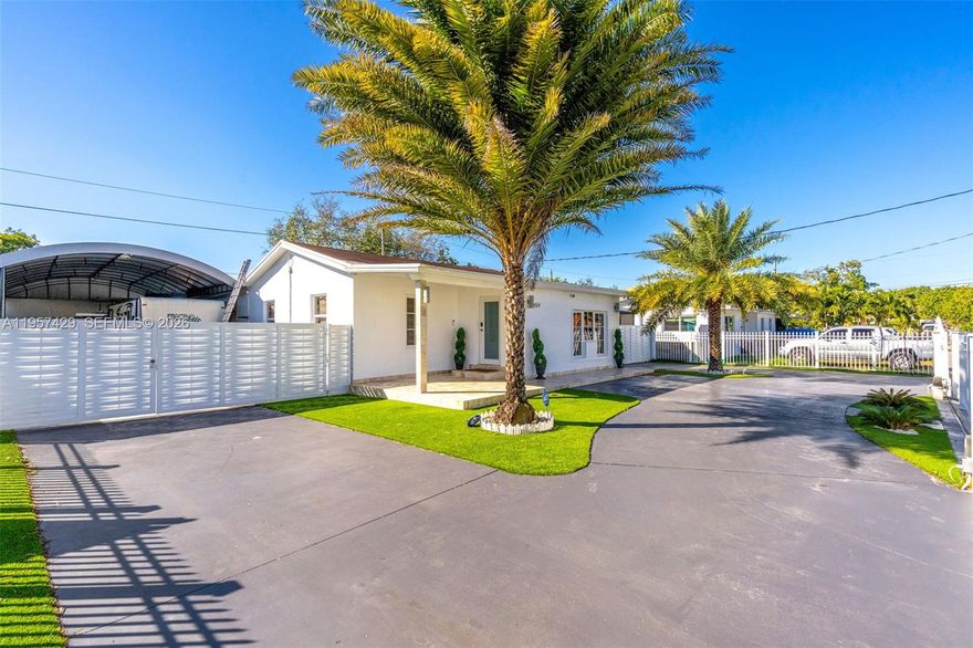 Beautifully remodeled home located in a very quiet and family-friendly neighborhood, while still offering easy access to major streets and avenues. This stunning property features 3 spacious bedrooms and 2 modern bathrooms, designed with comfort and functionality in mind. The home boasts a private swimming pool, perfect for relaxing or entertaining. Impact doors and windows provide added safety, energy efficiency, and peace of mind. The property is also equipped with a full security and alarm system throughout the entire home. A true move-in ready residence combining tranquility, convenience, and modern upgrades.
PLEASE READ BROKER REMARKS.