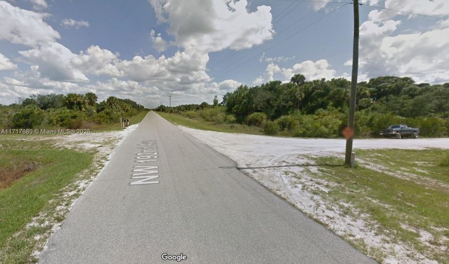 6 acres lot at the corner of 192nd Ave (paved road) and 282nd Street (dirt road) with access to power lines. Ideal location for outdoor activities like ATV riding, mudding, hunting, fishing, farming and placing your RV or mobile home or building your own dream home in a quiet and natural setting. Close to Kissimmee Prairie Preserve State Park, Kissimmee River Hunt and Fish Area, Kissimmee River Public Use Areas and just minutes from Disney World. Okeechobee is a booming town and the time to buy at affordable price is now. Due diligence is recommended and should be completed before submitting an offer.
