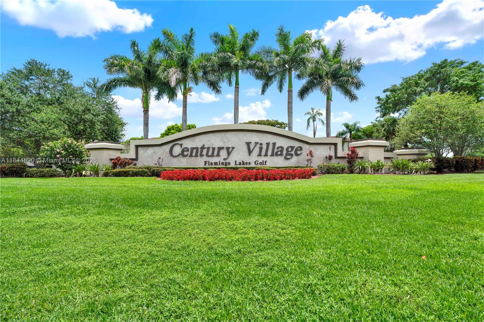 55+ Community at its finest! Beautiful 4th-floor unit with relaxing balcony views overlooking the pool and lush greenery. New A/C and appliances for energy efficiency. Impact windows for peace of mind. Impeccably maintained unit ready to move in. Century Village offers a luxury retirement lifestyle with gated security, multiple amenities, and courtesy buses throughout the community. Easy to show – don’t miss this gem!