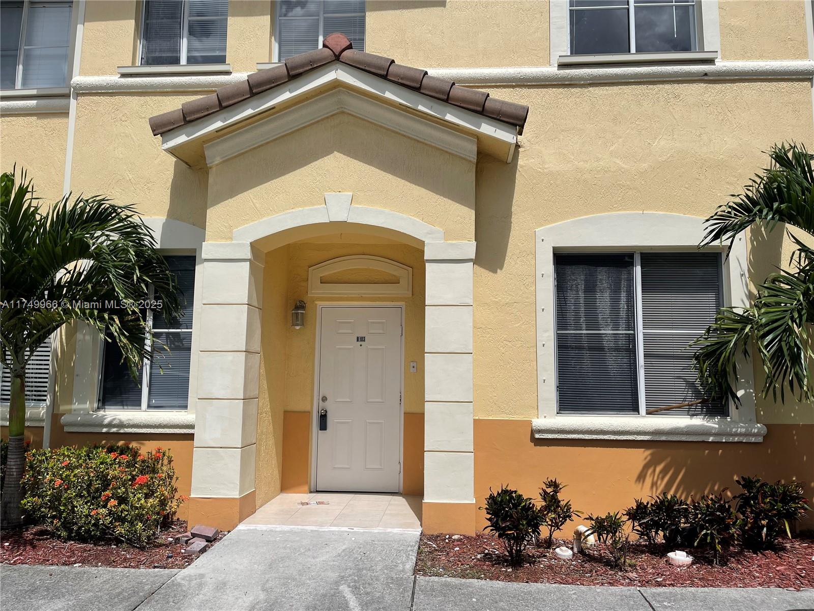 4 Beds and 3 Baths, closed in patio, parking directly in front of the unit located in the Hialeah/Miami Lakes area, close to several grocery stores and shopping centers. Easy access to 826 and I-75. Comes with 2 assigned parking spaces directly in front of unit with additional guest parking.